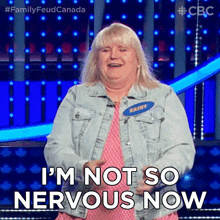I'M Not So Nervous Now Kathy GIF - I'M Not So Nervous Now Kathy Family Feud Canada GIFs