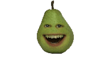 Pear Annoying Orange GIF - Pear Annoying Orange Mewing Meme GIFs