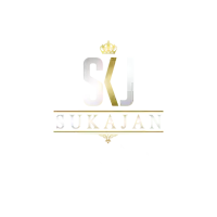 a logo for sxj sukajan has a crown on it