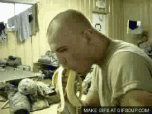 Soldier Banana GIF - Soldier Banana Swallow GIFs