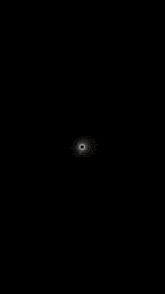 a white circle with a black circle in the middle