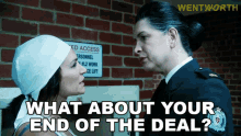What About Your End Of The Deal Joan Ferguson GIF - What About Your End Of The Deal Joan Ferguson Franky Doyle GIFs