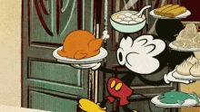 Mickey Mouse Food GIF - Mickey Mouse Food Banquet GIFs