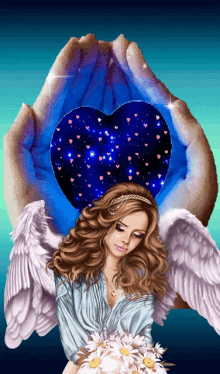 Blue Angel GIF - Blue Angel Heart GIFs
