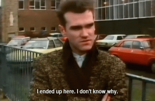 Morrissey Why Am I Here GIF - Morrissey Why Am I Here I Dont Know Why -  Discover & Share GIFs