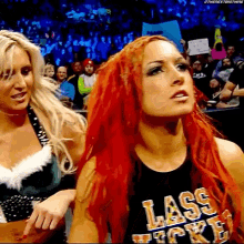 Charlotte Flair Becky Lynch GIF - Charlotte Flair Becky Lynch Divas Champion GIFs