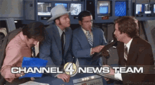 Channel 4 News Team GIF - Anchorman The Legend Of Ron Burgundy Will Ferrell GIFs