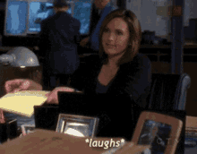 Laugh Law And Order Svu GIF - Laugh Law And Order Svu Olivia Benson GIFs