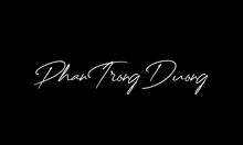the name phan trong duong is written in white on a black background