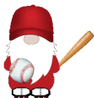 Sports Gnome Sticker - Sports Gnome Baseball Stickers