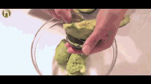 How To Make Chunky Guacamole GIF - Guacamole Avocado Snack GIFs