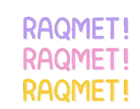 a sticker that says ' rahmet ! rahmet ! rahmet ! '