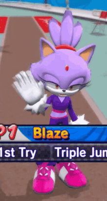 Blaze The Cat Blaze GIF - Blaze The Cat Blaze Cat GIFs