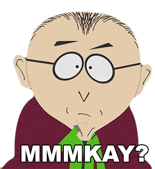 Mmmkay Mr Mackey Sticker - Mmmkay Mr Mackey South Park Stickers