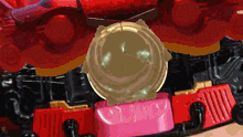 a close up of a toy with a pink box that says ' city '