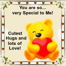 Beary Special You Are So Very Special To Me GIF - Beary Special You Are So Very Special To Me Cutest Hugs GIFs