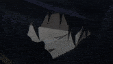 a cartoon character with a black hood and a sword