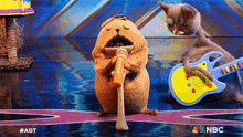 Singing Noodle And Bun GIF - Singing Noodle And Bun America'S Got Talent GIFs