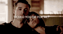 Would You Die For Me Bonnie Bennett GIF - Would You Die For Me Bonnie Bennett Enzo St John GIFs