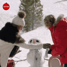 snowman decorate winter snow day lifetime holiday