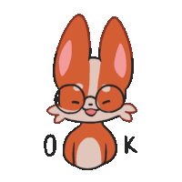 Fox Orange Sticker - Fox Orange Cute Stickers