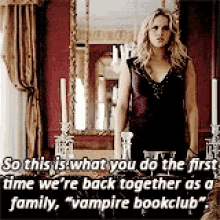 Rebekah Mikaelson Vampire Bookclub GIF - Rebekah Mikaelson Vampire Bookclub Claire Holt GIFs