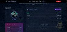 a screenshot of a progress tracker on a website