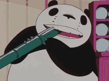 パンダコパンダ 食べる　美味しい　ランチ　満足 GIF - Panda Kopanda Taberu Bamboo GIFs