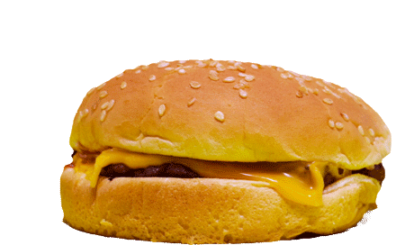 Cheese Burger Yummy Sticker - Cheese Burger Yummy Burger Stickers