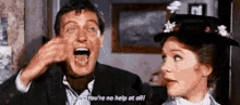 Mary Poppins No Help At All GIF - Mary Poppins No Help At All GIFs