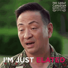 Im Just Elated Vincent GIF - Im Just Elated Vincent The Great Canadian Baking Show GIFs