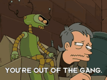 futurama gangajal youre out youre out of the gang foiled