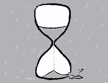 breaking limit hour glass time art rain