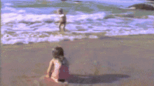 Kids Vs The Beach Beach Water GIF