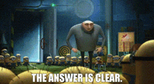 Despicable Me Gru GIF - Despicable Me Gru The Answer Is Clear GIFs