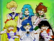 Sailor Moon Eat GIF - Sailor Moon Eat Sailor Mars GIFs