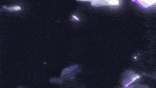 a pixel art of a red and purple light