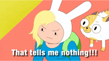 Adventure Time Fionna And Cake GIF - Adventure Time Fionna And Cake That Tells Me Nothing GIFs