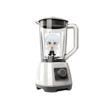 a blender with a sticker on it that says ' blender ' on it