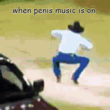 Cowboy When Music Is On GIF - Cowboy When Music Is On Penis Music GIFs