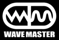 a black and white wave master logo