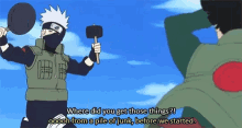 Might Guy Where Did You Get Those Things GIF - Might Guy Where Did You Get Those Things Kakashi GIFs