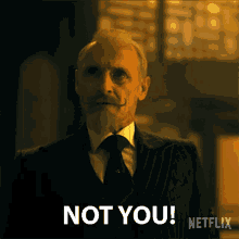 Not You Reginald Hargreeves GIF - Not You Reginald Hargreeves Colm Feore GIFs
