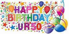 50th Birthday Happy Birthday GIF - 50th Birthday Happy Birthday Greetings GIFs