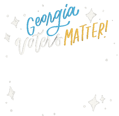 Georgia Votes Matter Georgia Voter Sticker - Georgia Votes Matter Georgia Voter We Will Wait Until Every Vote Is Counted Stickers