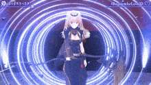 a girl in a video game with the words requiem for love 3d on the top