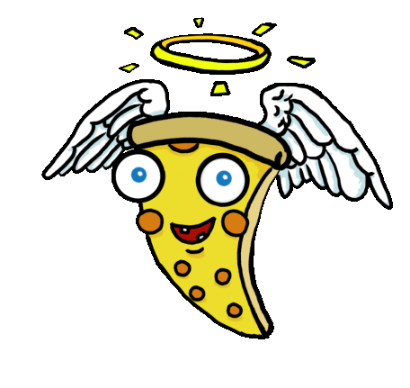 Pizza Angel Pizza Sticker - Pizza Angel Pizza Flying Pizza Stickers