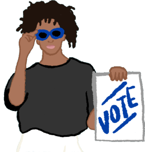 Moveon Vote Like A Black Woman Sticker - Moveon Vote Like A Black Woman Vote Stickers