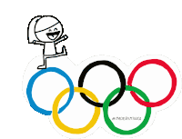 Minka Madebyminka Sticker - Minka Madebyminka Olympische Stickers