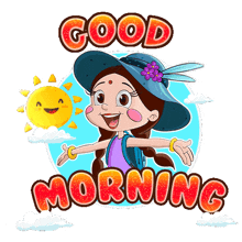 Good Morning Chutki GIF - Good Morning Chutki Chhota Bheem GIFs